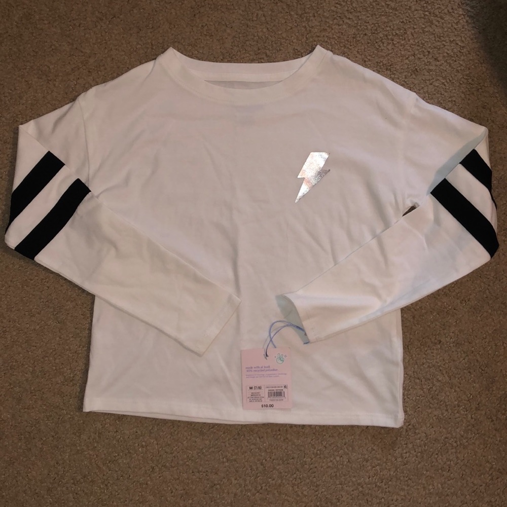 Girls long sleeve crop top